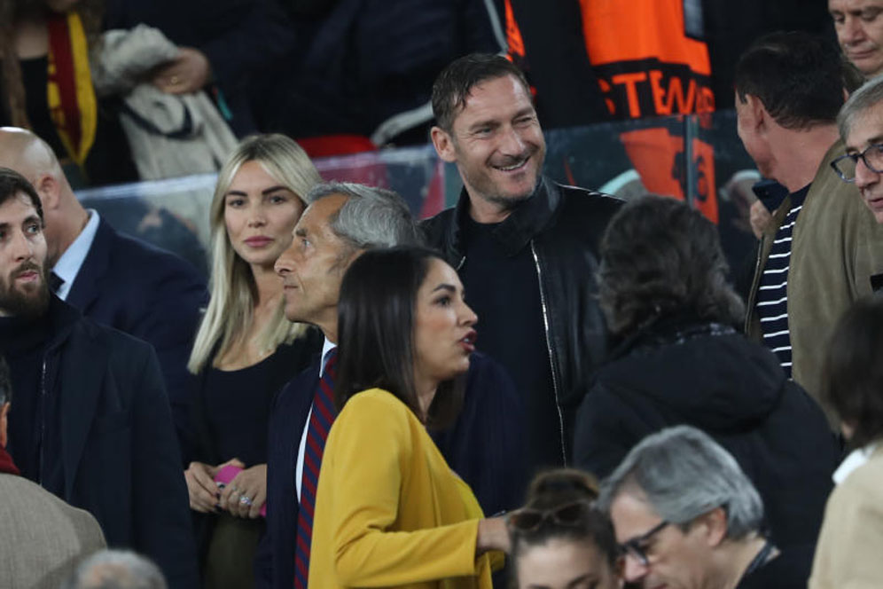 Francesco Totti allo stadio Olimpico di Roma